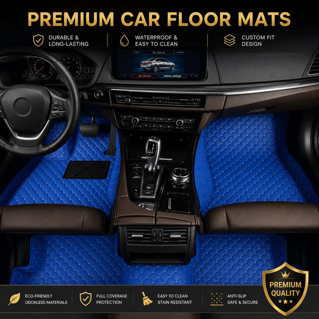 Tapis de Sol Personnalisés pour Honda CR-V CRV – Tapis Automobiles sur Mesure en Cuir Artificiel – Protection Sur-Mesure – Lot 2 Rangées – Accessoires Intérieurs Haut de Gamme – Fabriqués sur Commande