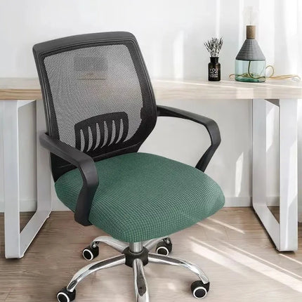 Housse de Siège Élastique Polyester pour Chaise de Bureau - Protège Chaise de Bureau, Fauteuil de Bureau, Protection Antitaches