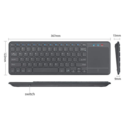 Clavier Sans Fil avec Pavé Tactile Intégré 2.4G – 78 Touches Compactes, Léger et Durable pour Laptop, Ordinateur, Smart TV et Tablette