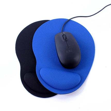 Tapis de Souris Ergonomique avec Repose-Poignet Confortable – Antidérapant – Polymère Souple – Surface Éponge et Tissu – Dos Caoutchouc Néoprène – Pour PC, Ordinateur Portable – Taille 23 x 18 cm