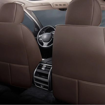 Housses de Siège de Voiture Universelles 5 Places – Style Professionnel Simple – Confortables et Durables pour Toutes les Saisons – Adaptées à la Plupart des Véhicules – Cuir Artificiel – Mousse PE Rembourrée