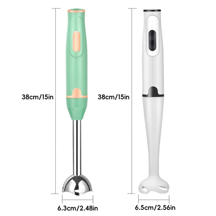 Mixeur Plongeant Électrique 300W – Bâton Mélangeur pour Aliments, Pâtisserie et Boissons – Corps en Acier Inoxydable, Lames Détachables – Tension Universelle 111V-240V avec Prise US – Longueur 38 cm
