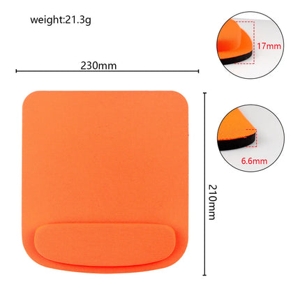 Tapis de Souris Ergonomique Eva – Repose-Poignet Intégré – Confortable – Antidérapant – Pour Gaming, Bureautique, Ordinateur Portable – Accessoire de Bureau – Couleur Unie – Caoutchouc Durable