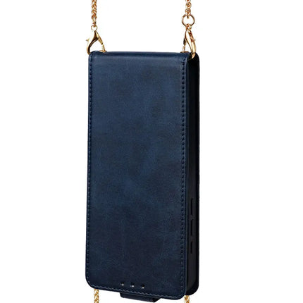 Étui Portefeuille Bandoulière Cuir avec Miroir et Longue Dragonne | Poche Pour Samsung Galaxy A05 A06 A16 A15 A36 A56 A26 5G