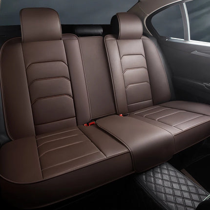 Housses de Siège de Voiture Universelles 5 Places – Style Professionnel Simple – Confortables et Durables pour Toutes les Saisons – Adaptées à la Plupart des Véhicules – Cuir Artificiel – Mousse PE Rembourrée
