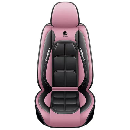 Housse de siège tout compris, Housse de Siège Auto Universelle en Cuir – Entièrement en Cuir – Toutes Saisons – Mousse PE Rembourrée – Disponible à l'Unité ou par Paire entièrement en cuir, housse de coussin universel toutes saisons