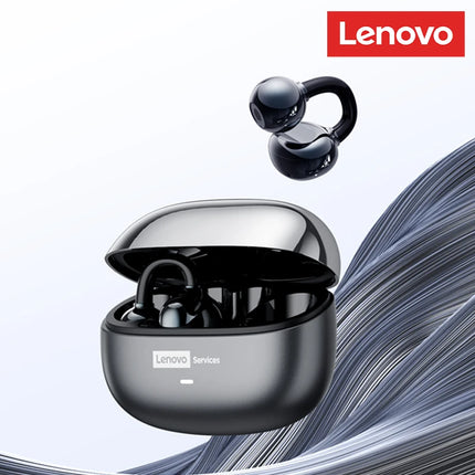Casque Bluetooth Lenovo Pro LE3  : Réduction de Bruit Active, 25h d'Autonomie, Écouteurs Sport Clip Ear (IPX4, Bluetooth 6.0) - Gris/Violet/Beige/Rose