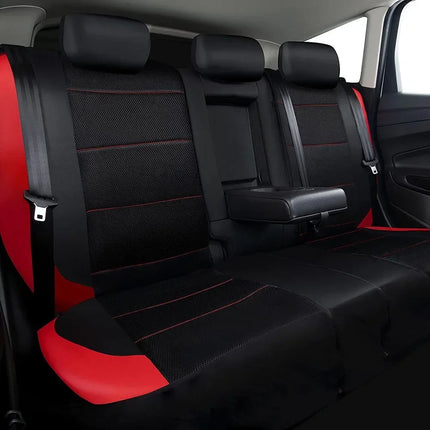 Housse de Siège de Voiture Universelle en Cuir PU – Ensemble Complet 9 Pièces – Luxe – 5 Sièges – Haute Qualité – Protection Complète 5 Places pour Voitures, SUV, Camions, Fourgonnettes