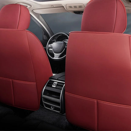 Housses de Siège de Voiture Universelles 5 Places – Style Professionnel Simple – Confortables et Durables pour Toutes les Saisons – Adaptées à la Plupart des Véhicules – Cuir Artificiel – Mousse PE Rembourrée
