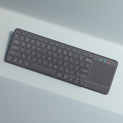 Clavier Sans Fil avec Pavé Tactile Intégré 2.4G – 78 Touches Compactes, Léger et Durable pour Laptop, Ordinateur, Smart TV et Tablette