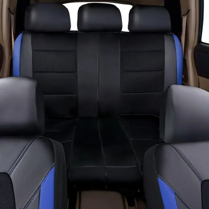 Housse de Siège de Voiture Universelle en Cuir PU – Ensemble Complet 9 Pièces – Luxe – 5 Sièges – Haute Qualité – Protection Complète 5 Places pour Voitures, SUV, Camions, Fourgonnettes