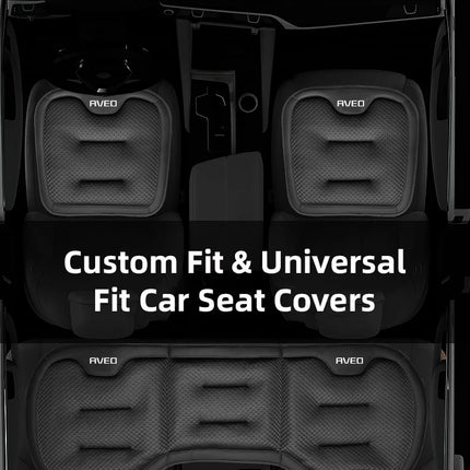 Coussin de Siège de Voiture pour Chevrolet Aveo T250 T300 (2011-2024) – Housse de Protection Dossier et Siège Arrière – Matériau Soie Glacée – Toutes Saisons – Rembourrage en Duvet – Épaisseur Standard