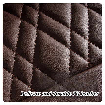 Housses de Siège de Voiture Universelles 5 Places – Style Professionnel Simple – Confortables et Durables pour Toutes les Saisons – Adaptées à la Plupart des Véhicules – Cuir Artificiel – Mousse PE Rembourrée