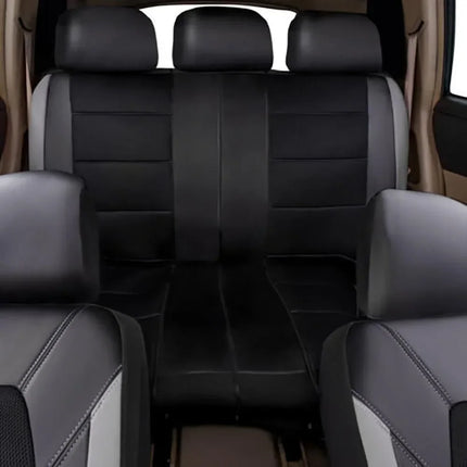 Housse de Siège de Voiture Universelle en Cuir PU – Ensemble Complet 9 Pièces – Luxe – 5 Sièges – Haute Qualité – Protection Complète 5 Places pour Voitures, SUV, Camions, Fourgonnettes