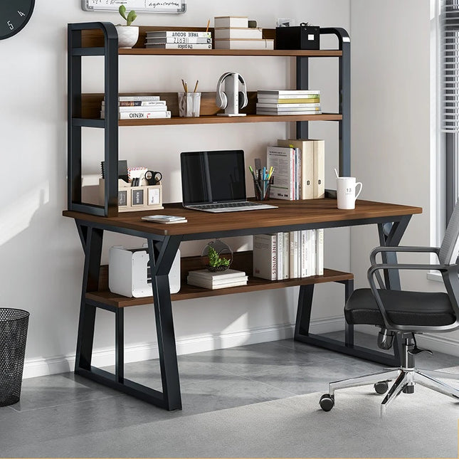 Bureau d’Ordinateur Multifonctionnel pour Chambre à Coucher – Simple et Élégant – Avec Bibliothèque Intégrée et Bureau d’Écriture – Style Modern Minimalism – Bois Durable – Poids 25 kg – Idéal pour Étude, Maison, Bureau