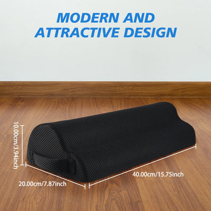 Coussinets de Soutien des Pieds pour Bureau – Repose-Pieds Ergonomique – Soulage les Douleurs du Dos et des Hanches – Pour Travail, Gaming, Ordinateur – Accessoire de Bureau à Domicile – Polyester Durable – Sans Électricité
