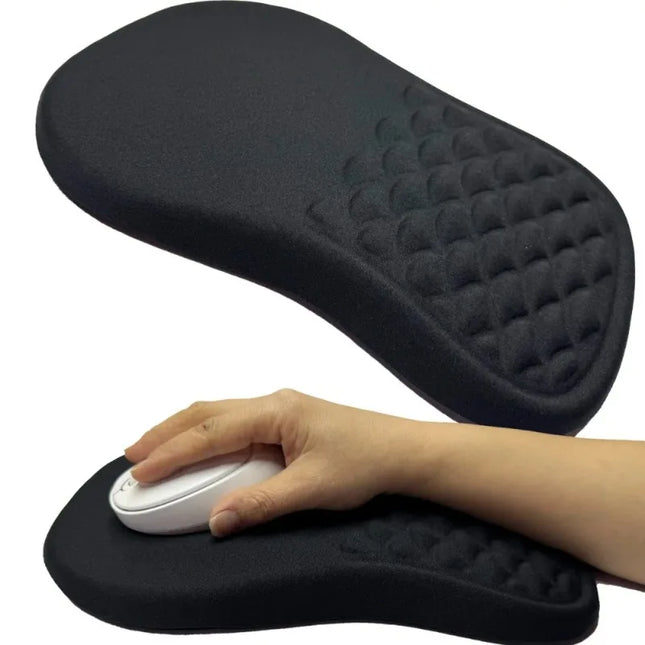Repose-Poignet Ergonomique – Tapis de Souris avec Support de Poignet Confortable – Coton Mémoire Haute Élasticité – Antidérapant – Silicone Durable – Taille 30×20×2,5 cm – Pour Ordinateur Portable et Bureau