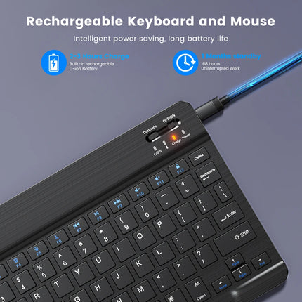 Clavier Sans Fil Bluetooth 78 Touches – Mini Clavier Portable Compatible Android, iOS, Windows, iPad, Tablette et PC