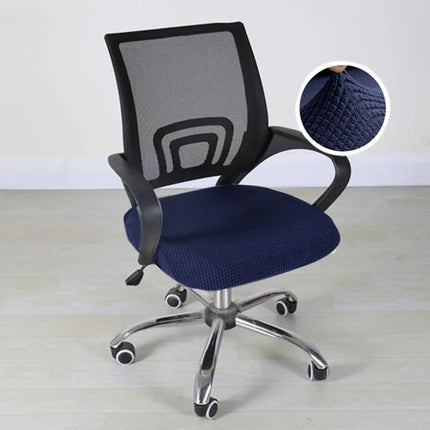 Housse de Siège Élastique Polyester pour Chaise de Bureau - Protège Chaise de Bureau, Fauteuil de Bureau, Protection Antitaches