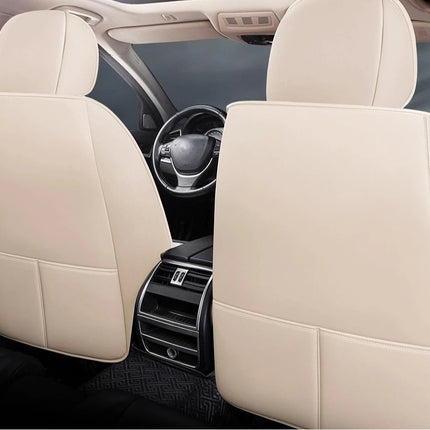 Housses de Siège de Voiture Universelles 5 Places – Style Professionnel Simple – Confortables et Durables pour Toutes les Saisons – Adaptées à la Plupart des Véhicules – Cuir Artificiel – Mousse PE Rembourrée
