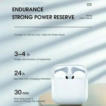 Écouteurs PRO 4 Bluetooth TWS 5.0 Mini Invisibles, Micro Intégré, pour iOS/Android, Sport, Jeu, Course à Pied