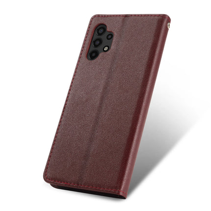 Leather Booklet Case for Samsung Galaxy A03, A03S, A10, A12, A13, A20E, A20S, A21S, A22, A31, A32, A33, A40, A41, A50, A51, A52, A53 4G/5G, A05S 5G - Scratch-Resistant Flip Pocket Protective Case 