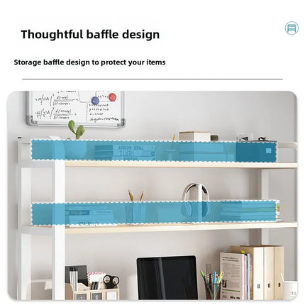 Bureau d’Ordinateur Multifonctionnel pour Chambre à Coucher – Simple et Élégant – Avec Bibliothèque Intégrée et Bureau d’Écriture – Style Modern Minimalism – Bois Durable – Poids 25 kg – Idéal pour Étude, Maison, Bureau