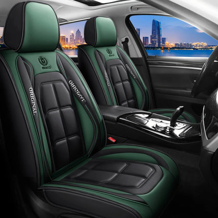 Housses de Siège Auto en Cuir Artificiel – Multi-Couleurs – Ajustement Universel – Idéal pour Améliorer le Style et la Protection de l'Intérieur Automobile – Mousse PE Rembourrée – Toutes Saisons – Disponible à l'Unité ou par Paire