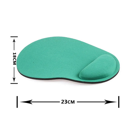 Tapis de Souris Ergonomique avec Repose-Poignet Confortable – Antidérapant – Polymère Souple – Surface Éponge et Tissu – Dos Caoutchouc Néoprène – Pour PC, Ordinateur Portable – Taille 23 x 18 cm