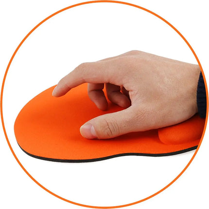 Tapis de Souris Ergonomique avec Repose-Poignet Confortable – Antidérapant – Polymère Souple – Surface Éponge et Tissu – Dos Caoutchouc Néoprène – Pour PC, Ordinateur Portable – Taille 23 x 18 cm