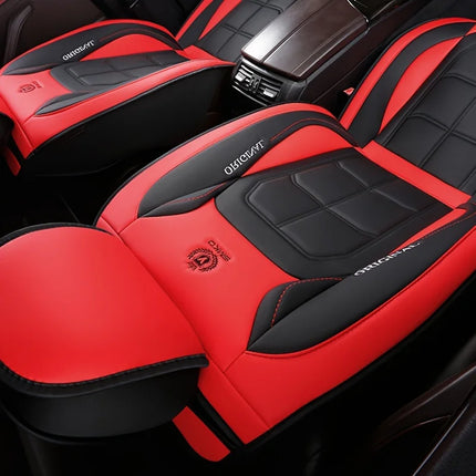 Housse de siège tout compris, Housse de Siège Auto Universelle en Cuir – Entièrement en Cuir – Toutes Saisons – Mousse PE Rembourrée – Disponible à l'Unité ou par Paire entièrement en cuir, housse de coussin universel toutes saisons