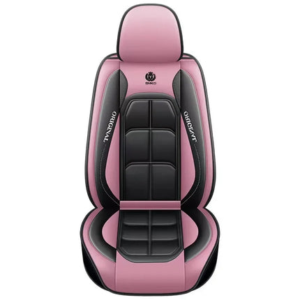 Housses de Siège Auto en Cuir Artificiel – Multi-Couleurs – Ajustement Universel – Idéal pour Améliorer le Style et la Protection de l'Intérieur Automobile – Mousse PE Rembourrée – Toutes Saisons – Disponible à l'Unité ou par Paire