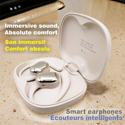 Écouteurs Open Ear Sanag C16S Conduction Osseuse - Bluetooth 5.4, 56h Autonomie, HiFi, IPX7, Confort Léger pour Sport et Bureau