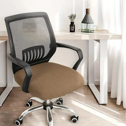 Housse de Siège Élastique Polyester pour Chaise de Bureau - Protège Chaise de Bureau, Fauteuil de Bureau, Protection Antitaches