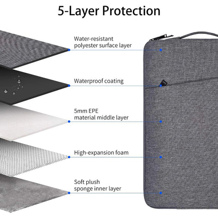 Housse Protectrice pour PC Portable 11-16 Pouces - Étui Imperméable et Antichoc pour MacBook Pro/Air, Lenovo, ASUS, Xiaomi