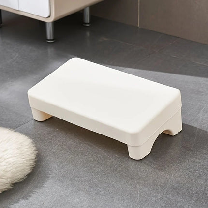Repose-Pieds Ergonomique en PP pour Bureau – Confortable et Peu Encombrant – Convient Sous le Bureau, au Travail, sur le Canapé et à l'Étude – Rembourré – Rotatif – Coloris Blanc, Gris, Bleu – Plastique Durable
