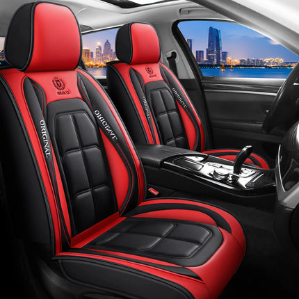 Housses de Siège Auto en Cuir Artificiel – Multi-Couleurs – Ajustement Universel – Idéal pour Améliorer le Style et la Protection de l'Intérieur Automobile – Mousse PE Rembourrée – Toutes Saisons – Disponible à l'Unité ou par Paire