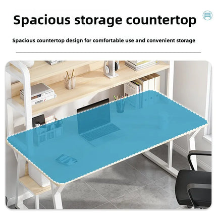 Bureau d’Ordinateur Multifonctionnel pour Chambre à Coucher – Simple et Élégant – Avec Bibliothèque Intégrée et Bureau d’Écriture – Style Modern Minimalism – Bois Durable – Poids 25 kg – Idéal pour Étude, Maison, Bureau