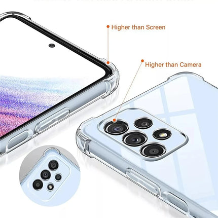 Étui coque Silicone Transparente Antichoc BYGJMY Poche pour Samsung A15 A25 A35 A55 A54 A34 A14 A04 A53 A73