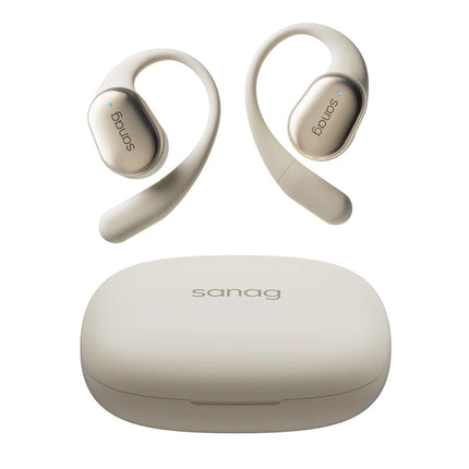 Écouteurs Open Ear Sanag C16S Conduction Osseuse - Bluetooth 5.4, 56h Autonomie, HiFi, IPX7, Confort Léger pour Sport et Bureau