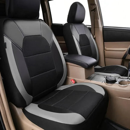 Housse de Siège de Voiture Universelle en Cuir PU – Ensemble Complet 9 Pièces – Luxe – 5 Sièges – Haute Qualité – Protection Complète 5 Places pour Voitures, SUV, Camions, Fourgonnettes