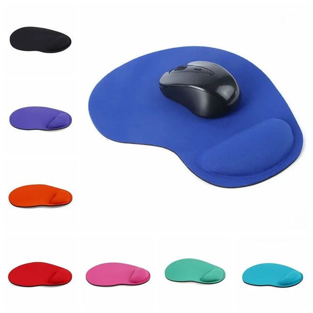 Tapis de Souris Ergonomique avec Repose-Poignet Confortable – Antidérapant – Polymère Souple – Surface Éponge et Tissu – Dos Caoutchouc Néoprène – Pour PC, Ordinateur Portable – Taille 23 x 18 cm