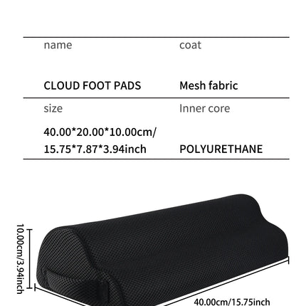 Coussinets de Soutien des Pieds pour Bureau – Repose-Pieds Ergonomique – Soulage les Douleurs du Dos et des Hanches – Pour Travail, Gaming, Ordinateur – Accessoire de Bureau à Domicile – Polyester Durable – Sans Électricité