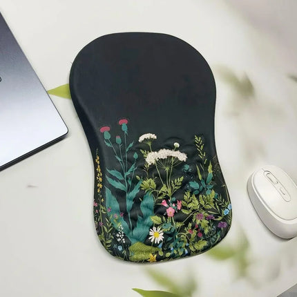 Repose-Poignet Ergonomique – Tapis de Souris avec Support de Poignet Confortable – Coton Mémoire Haute Élasticité – Antidérapant – Silicone Durable – Taille 30×20×2,5 cm – Pour Ordinateur Portable et Bureau