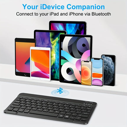 Clavier Sans Fil Bluetooth 78 Touches – Mini Clavier Portable Compatible Android, iOS, Windows, iPad, Tablette et PC