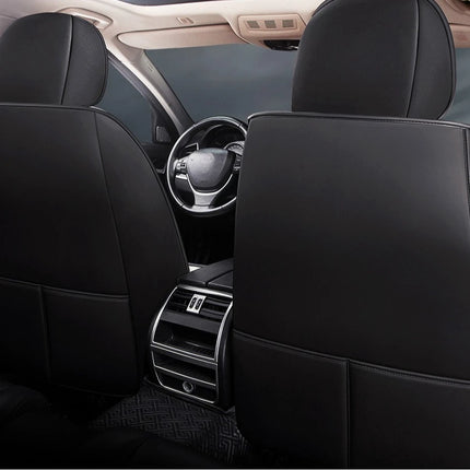 Housses de Siège de Voiture Universelles 5 Places – Style Professionnel Simple – Confortables et Durables pour Toutes les Saisons – Adaptées à la Plupart des Véhicules – Cuir Artificiel – Mousse PE Rembourrée