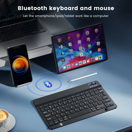 Clavier Sans Fil Bluetooth 78 Touches – Mini Clavier Portable Compatible Android, iOS, Windows, iPad, Tablette et PC