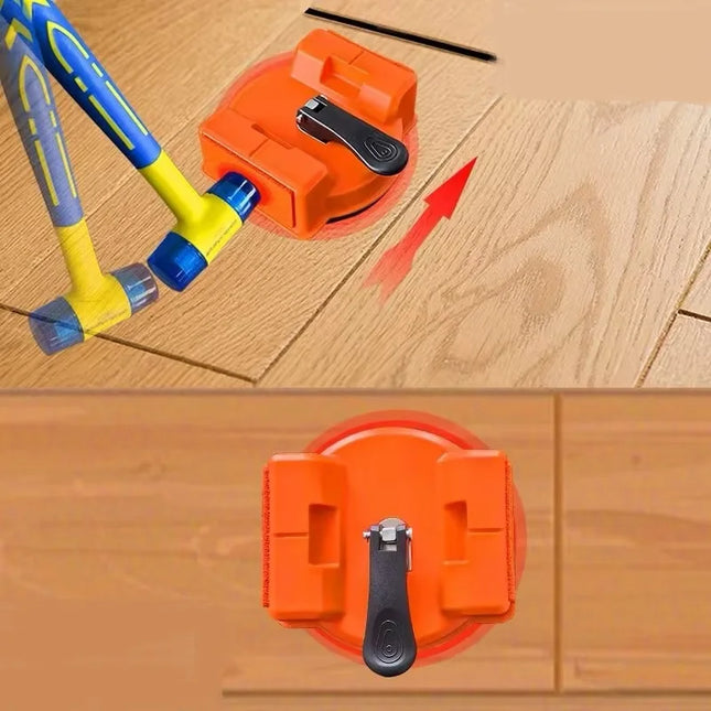 Outil à Ventouse pour Réparation de Joints de Plancher Bois ou Vinyle – Écarteur de Lames avec Mécanisme à Vis – Diamètre 118mm – Force d'Adhérence >60kg – Accessoire de Décoration pour Travaux Domestiques