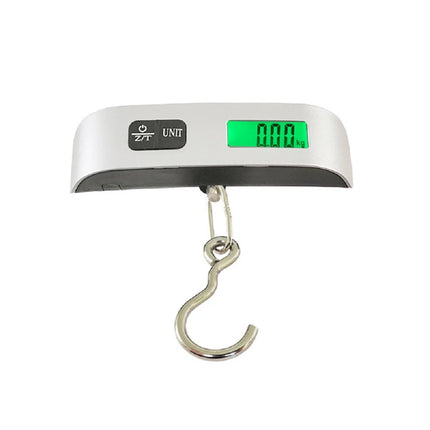 Balance de Voyage Portative 50 kg – Pèse-bagage Numérique avec Écran LCD Rétroéclairé Bleu – Précision 50 g – Conversion d’Unités (kg/lb/°C/°F) – Fonction Tare – Certifiée CE – Modèle DZC-T8