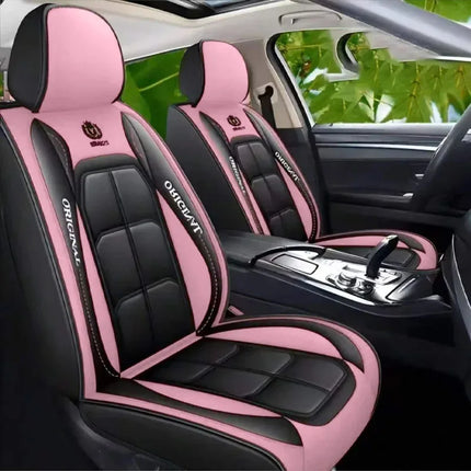 Housse de siège tout compris, Housse de Siège Auto Universelle en Cuir – Entièrement en Cuir – Toutes Saisons – Mousse PE Rembourrée – Disponible à l'Unité ou par Paire entièrement en cuir, housse de coussin universel toutes saisons